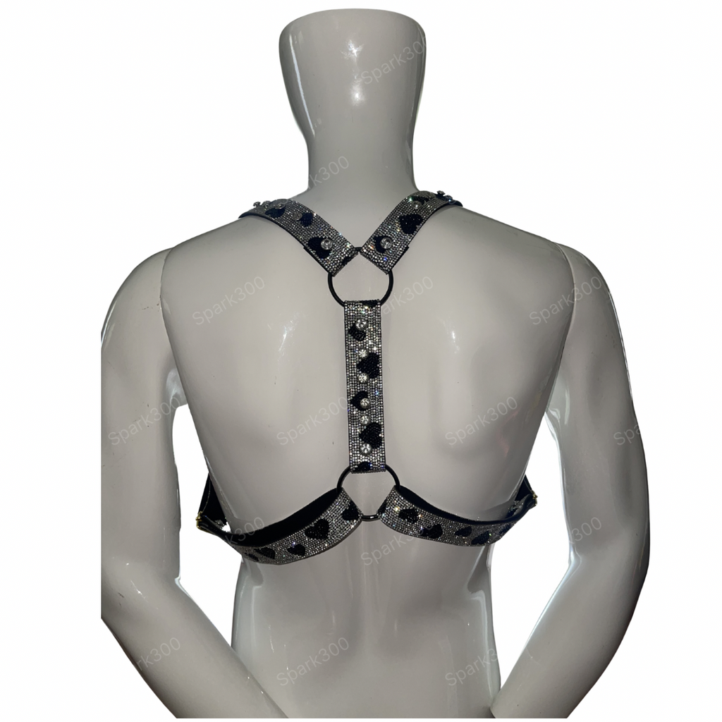 Black Heart Diamond Harness