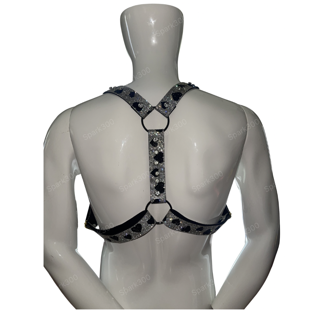 Black Heart Diamond Harness