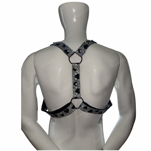 Black Heart Diamond Harness